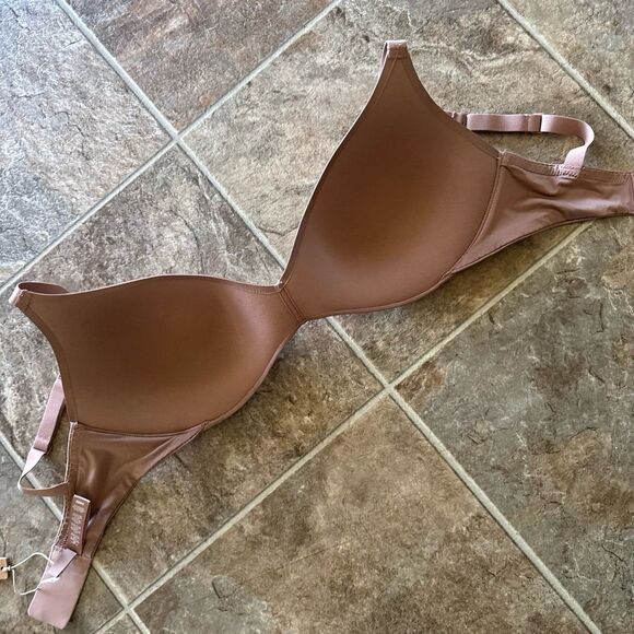 Skims Wireless Form Push-up Plunge Bra Sienna Size 34DDD - Picture 6 of 7